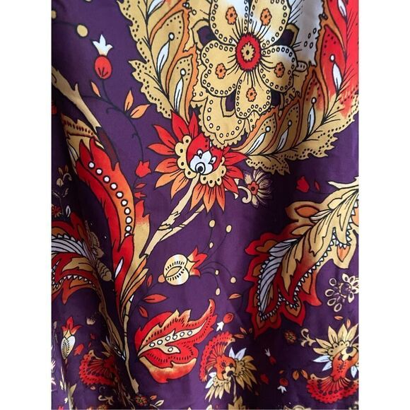 Natori purple, paisley, print adjustable strap, Nightgown size medium - Picture 4 of 5